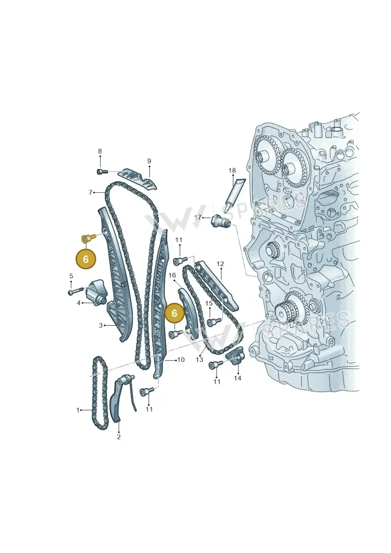 WHT008944 — Audi A1 sportback 1.0 (2018-) diagram 596109042, position 6
