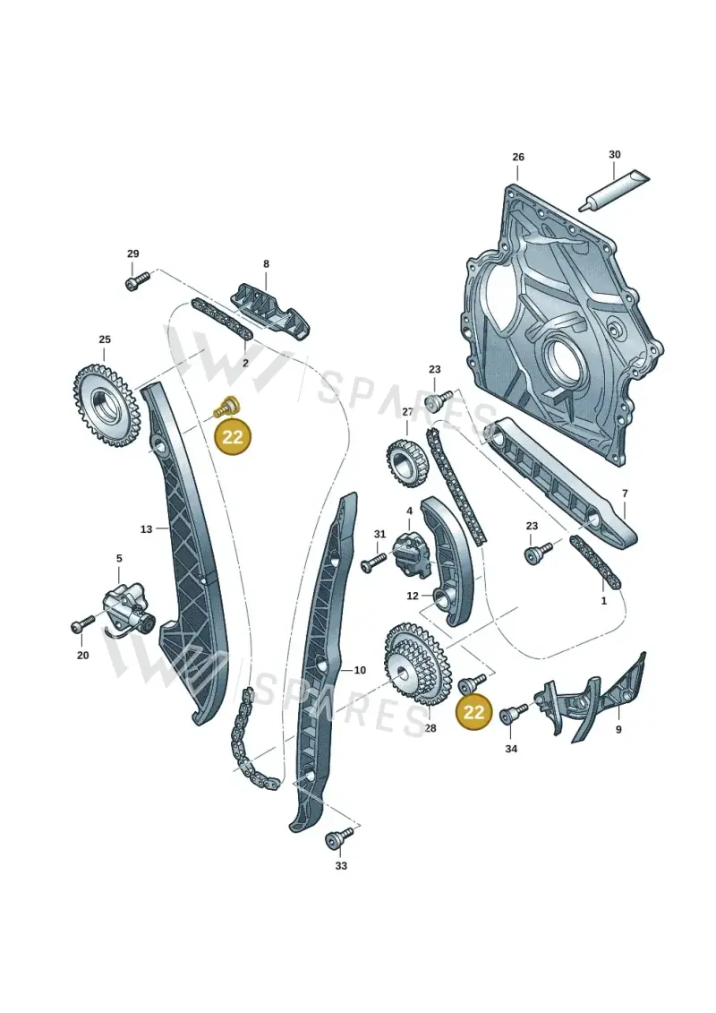 WHT008944 — Audi A5 Limo 2.0 (2024-) diagram 849109032, position 22