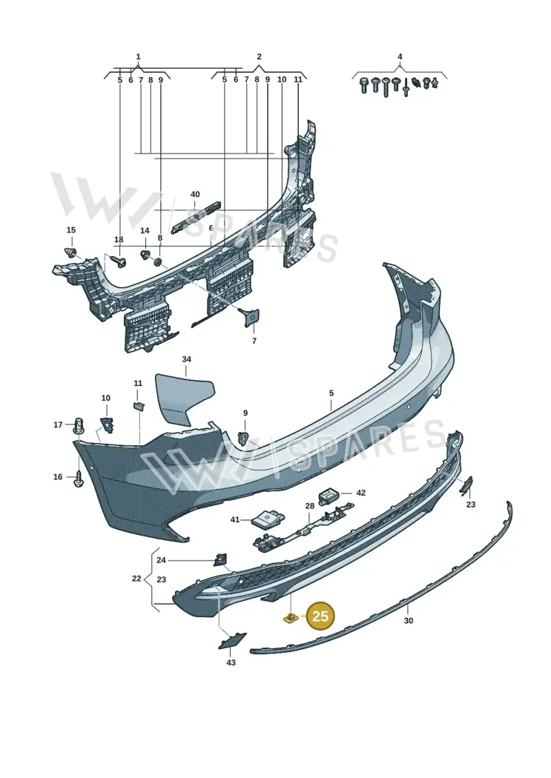 WHT009007 — Audi A5 Limo 2.0 (2024-) diagram 8wk807600, position 25