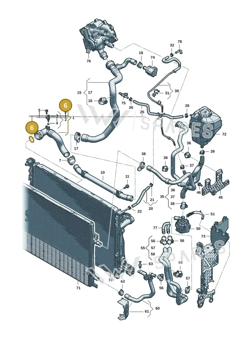 WHT009069 — Audi A5 Limo 2.0 (2024-) diagram 8wk121010, position 6