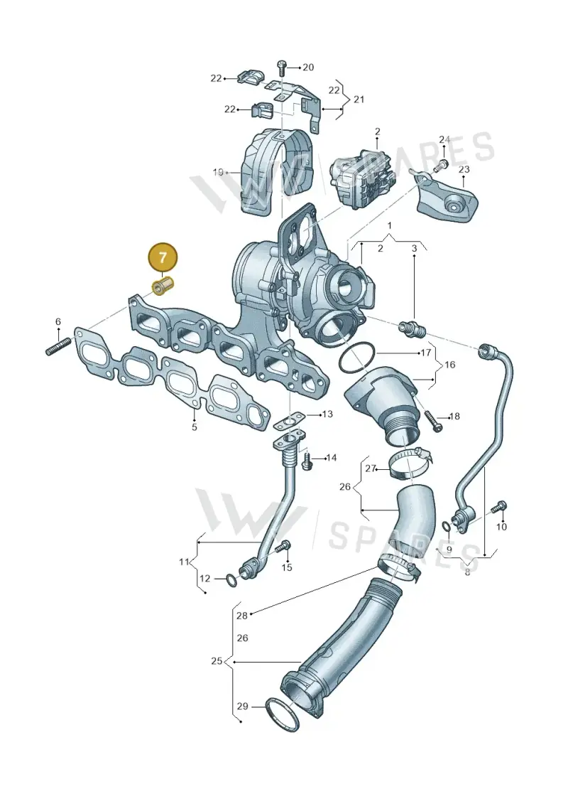 WHT009072 — Audi A3 Sportback (2019-2021) diagram 793145064, position 7