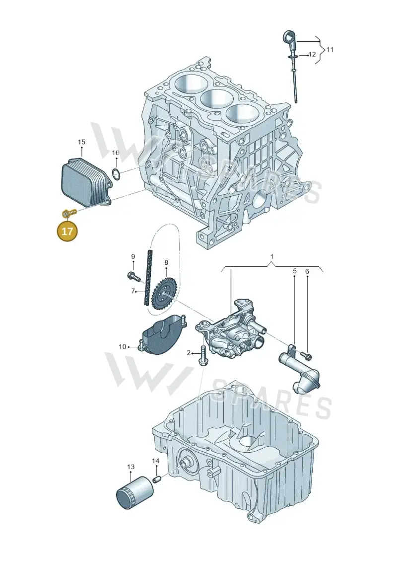 WHT009277 — Audi A3 Sportback (2019-2021) diagram 596115002, position 17