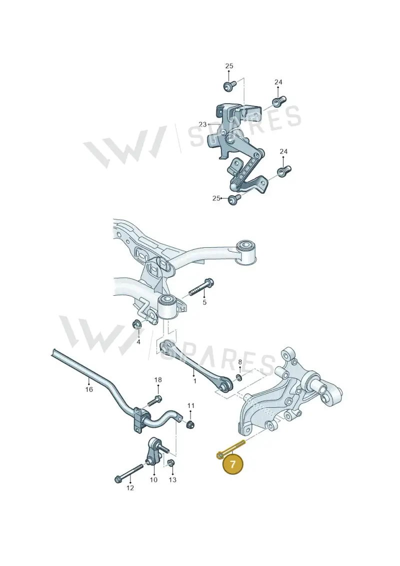 WHT009289A — Audi A3 Sportback (2019-2021) diagram 5h0501020, position 7