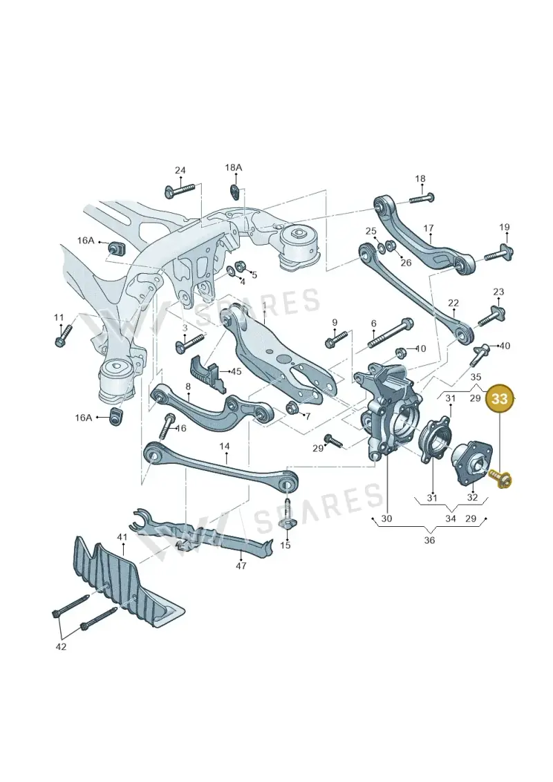 WHT009363A — Audi RS6 Avant (2019-) diagram 435505300, position 33