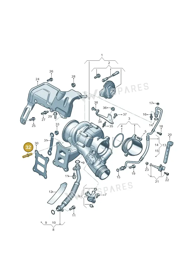 WHT009402A — Audi A3 Sportback (2019-2021) diagram 596145430, position 32