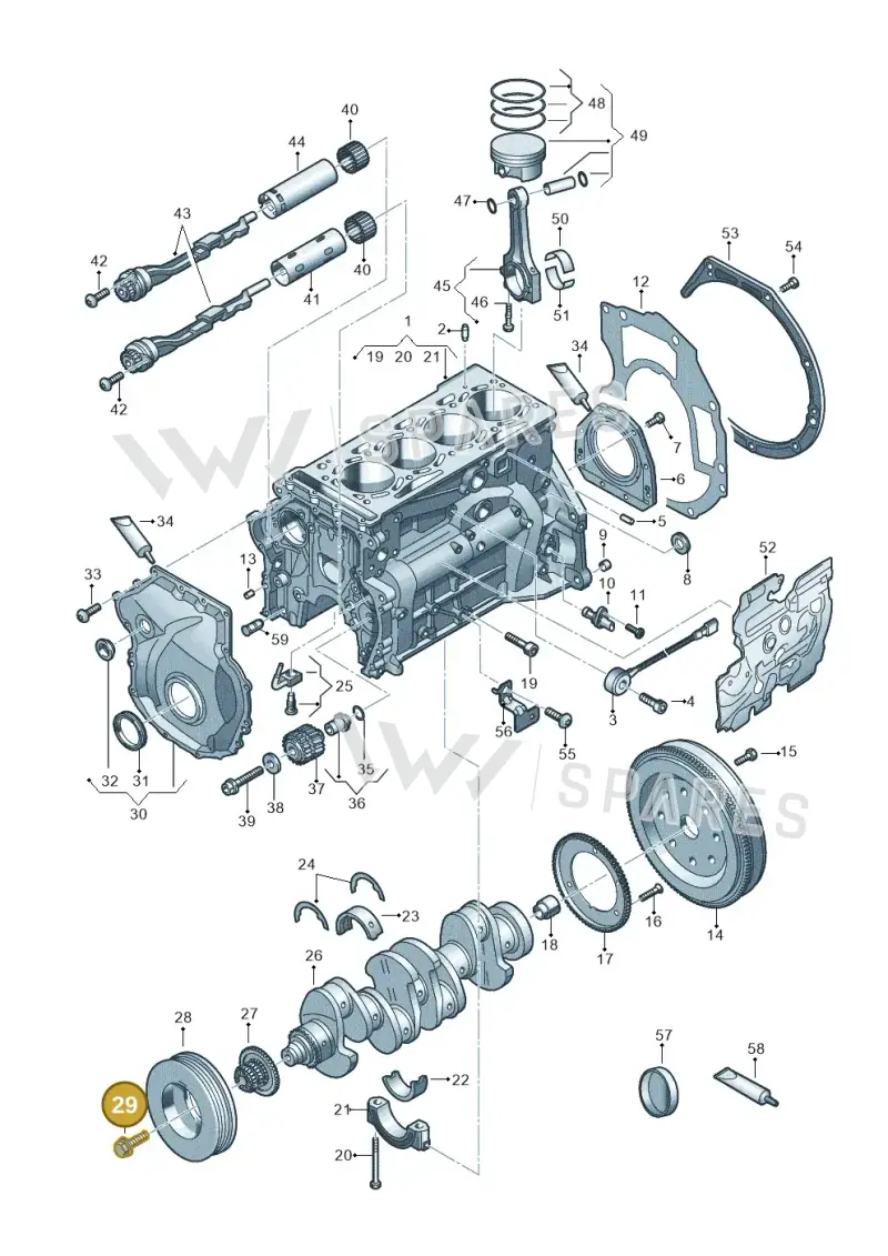WHT009475 — Audi A3 Sportback (2019-2021) diagram 596103014, position 29