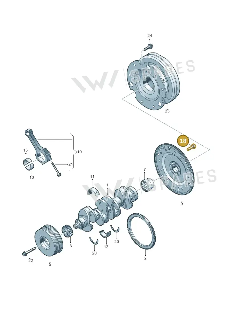 WHT009773 — Audi A5 Limo 2.0 (2024-) diagram 849105100, position 18