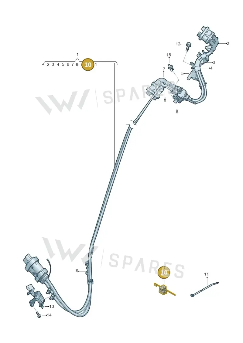 WHT009997 — Audi Q4 Sportback (2021-2022) diagram 89a970100, position 10