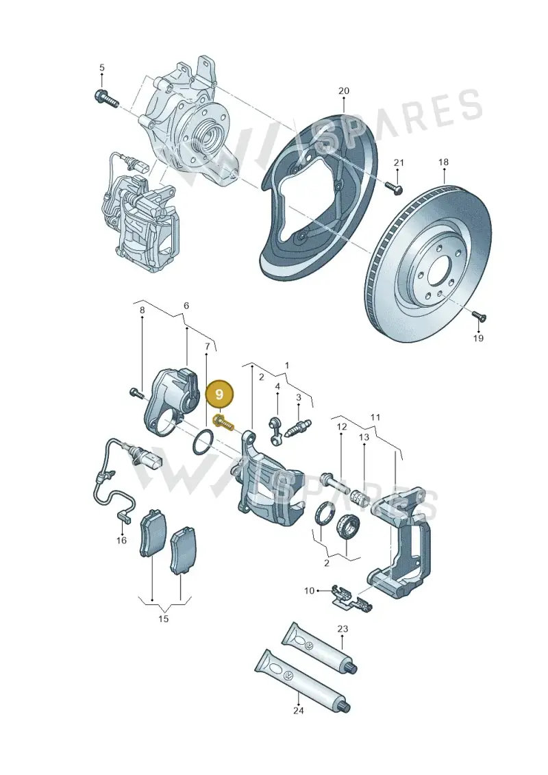WHT010085 — Audi A5 Limo 2.0 (2024-) diagram 8wk615060, position 9