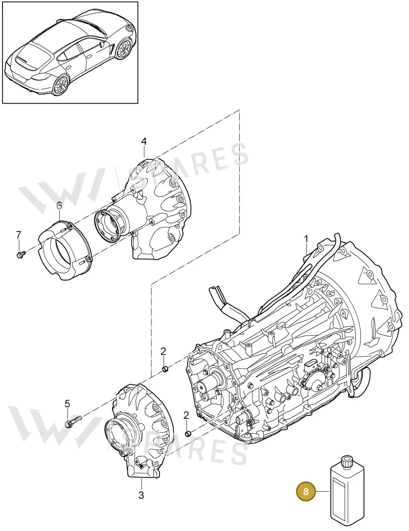 00004330624 — Porsche Panamera (2009-2016) diagram p35320005, position 8