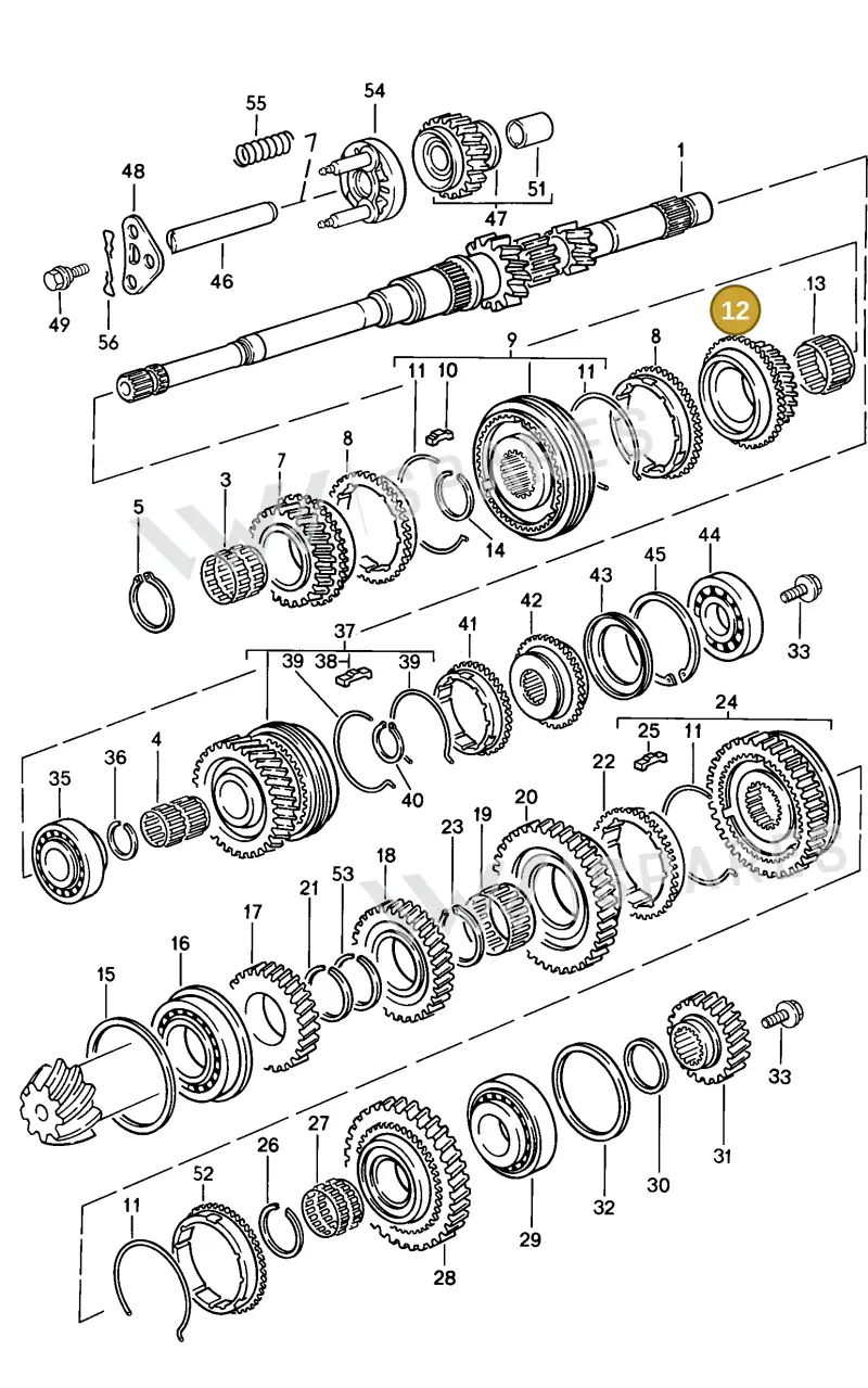 005311285 — Porsche S Coupe (1985-1988) diagram p09303000, position 12
