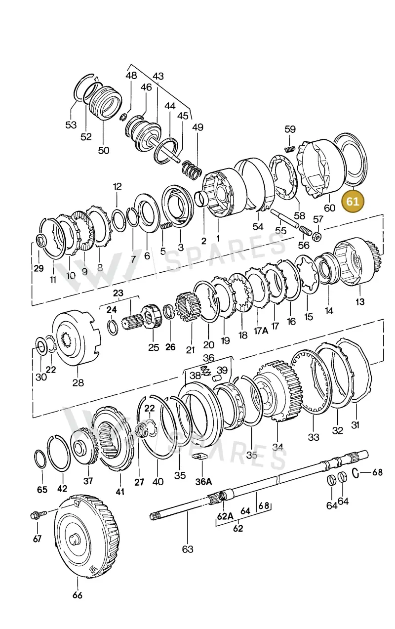 010323479A — Porsche 944 Coupe (1981-1985) diagram p05310000, position 61