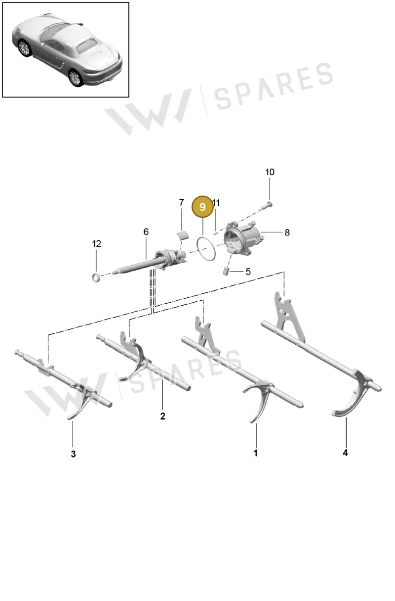 010409580 — Porsche Boxster (2016-) diagram p48302015, position 9
