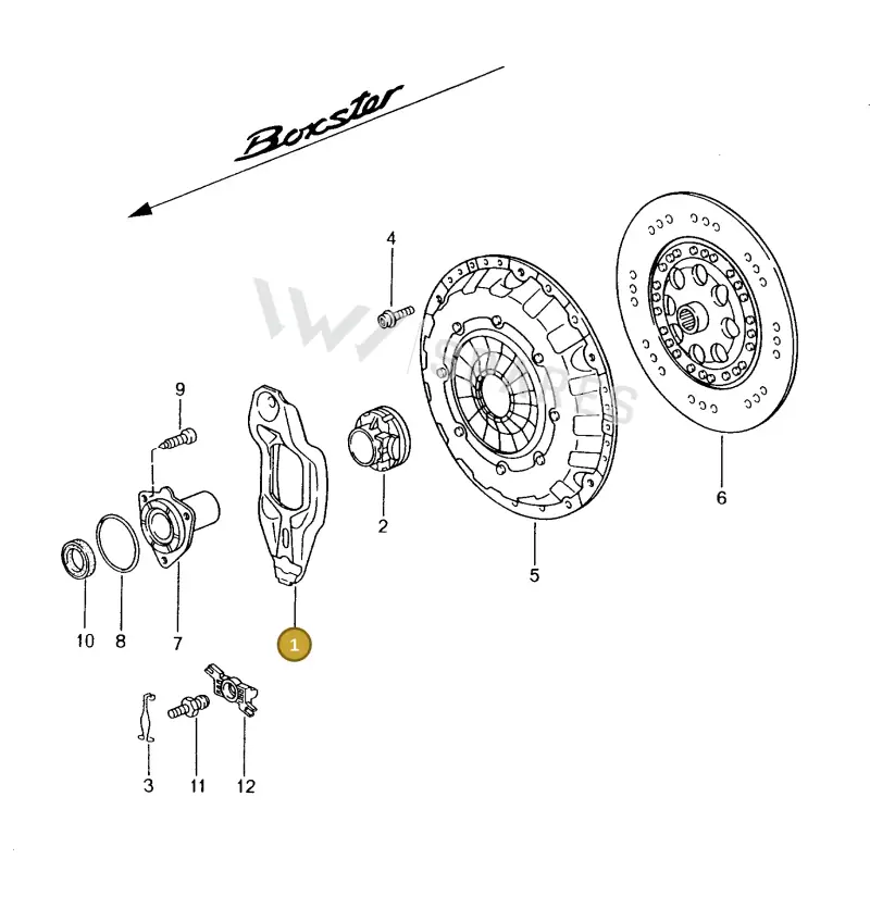 012141719B — Porsche Boxster S (1996-2004) diagram p20301000, position 1