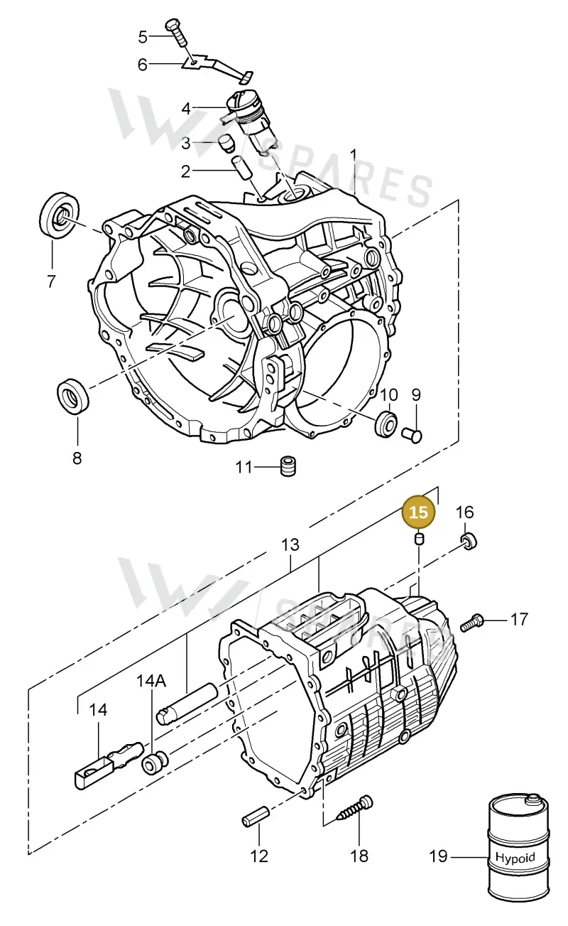 012301115 — Porsche Cayman S (2005-2008) diagram p28302000, position 15