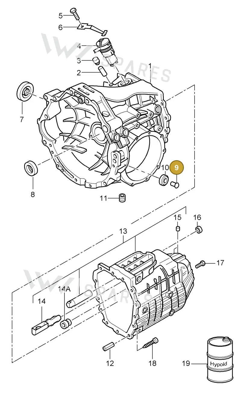012301183A — Porsche Cayman S (2005-2008) diagram p28302000, position 9