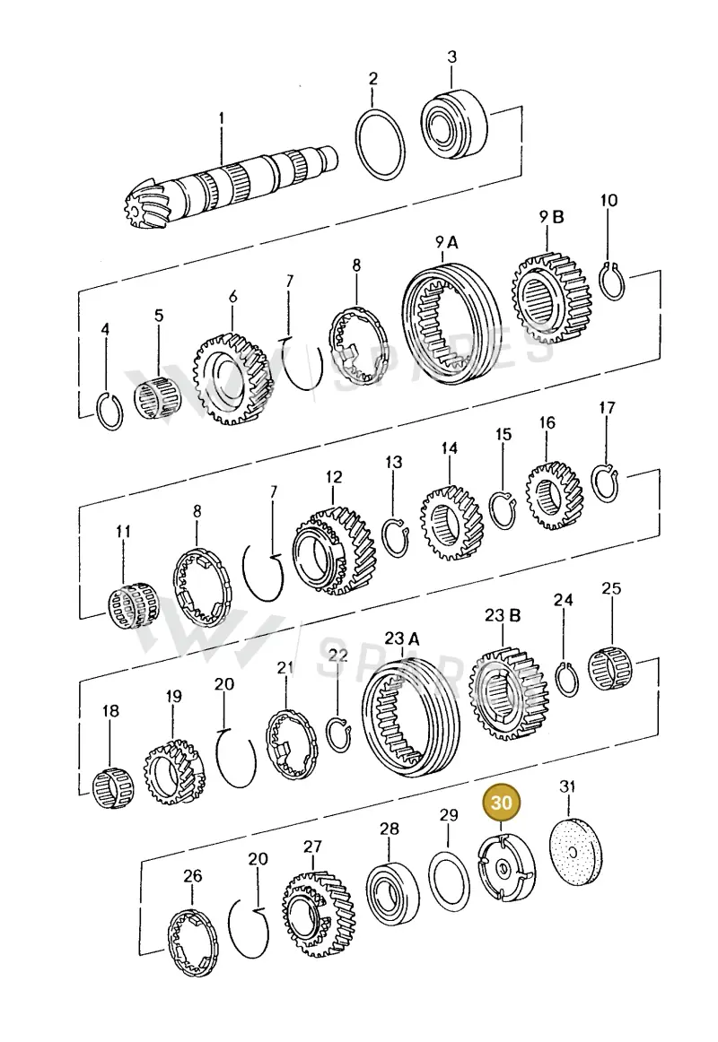 012301251C — Porsche Boxster S (1996-2004) diagram p20303005, position 30