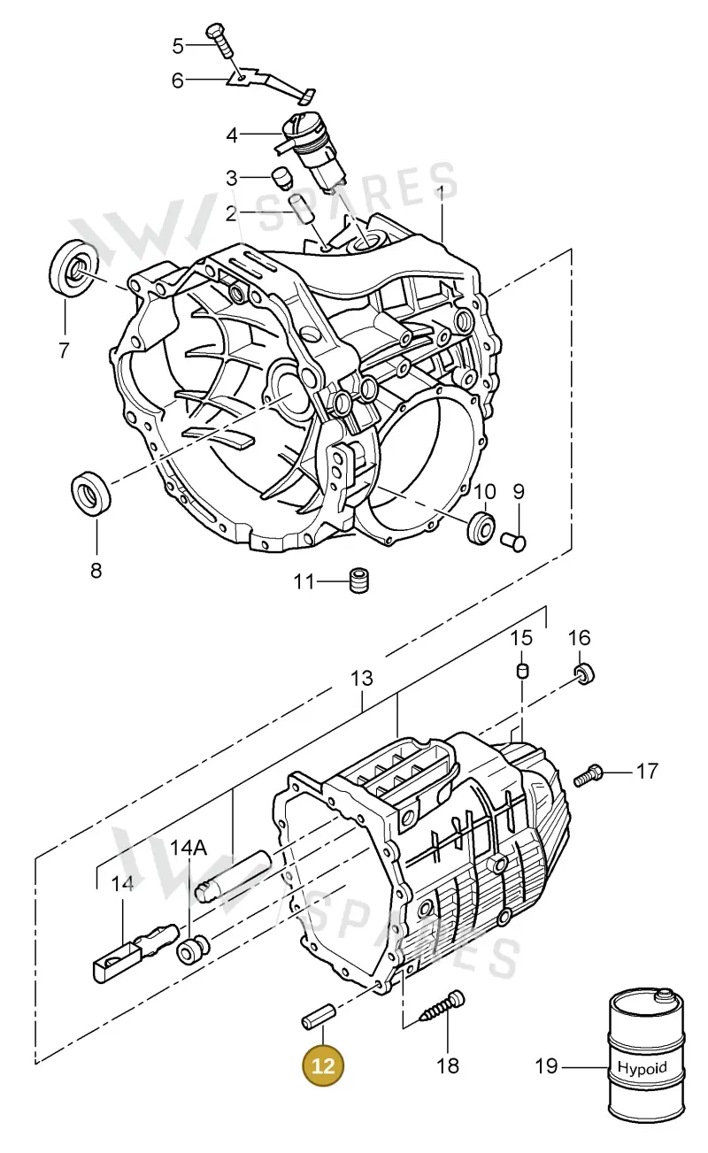 012301473 — Porsche Cayman S (2005-2008) diagram p28302000, position 12