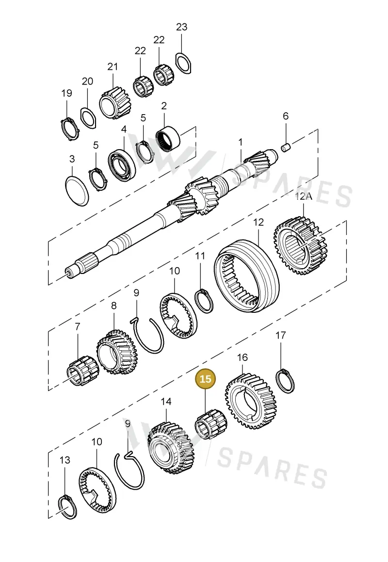 012311115F — Porsche Cayman S (2005-2008) diagram p28303000, position 15
