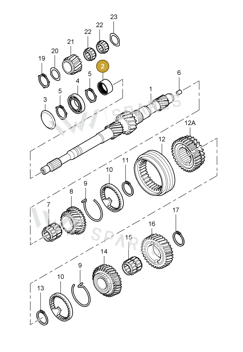 012311123D — Porsche Cayman S (2005-2008) diagram p28303000, position 2