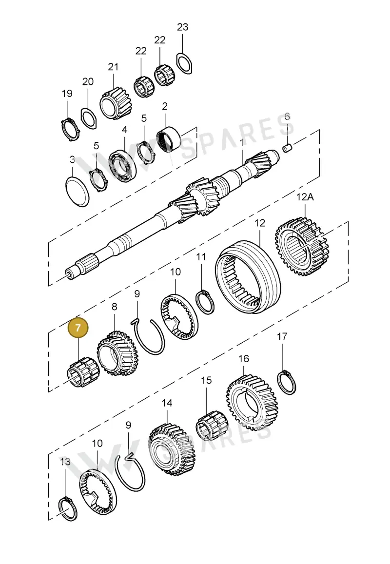 012311213J — Porsche Cayman S (2005-2008) diagram p28303000, position 7