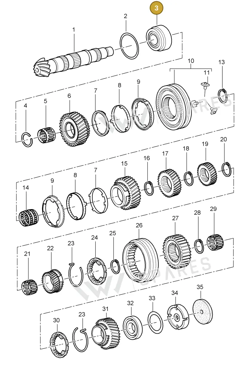 012311220A — Porsche Boxster S (2004-2008) diagram p27303005, position 3