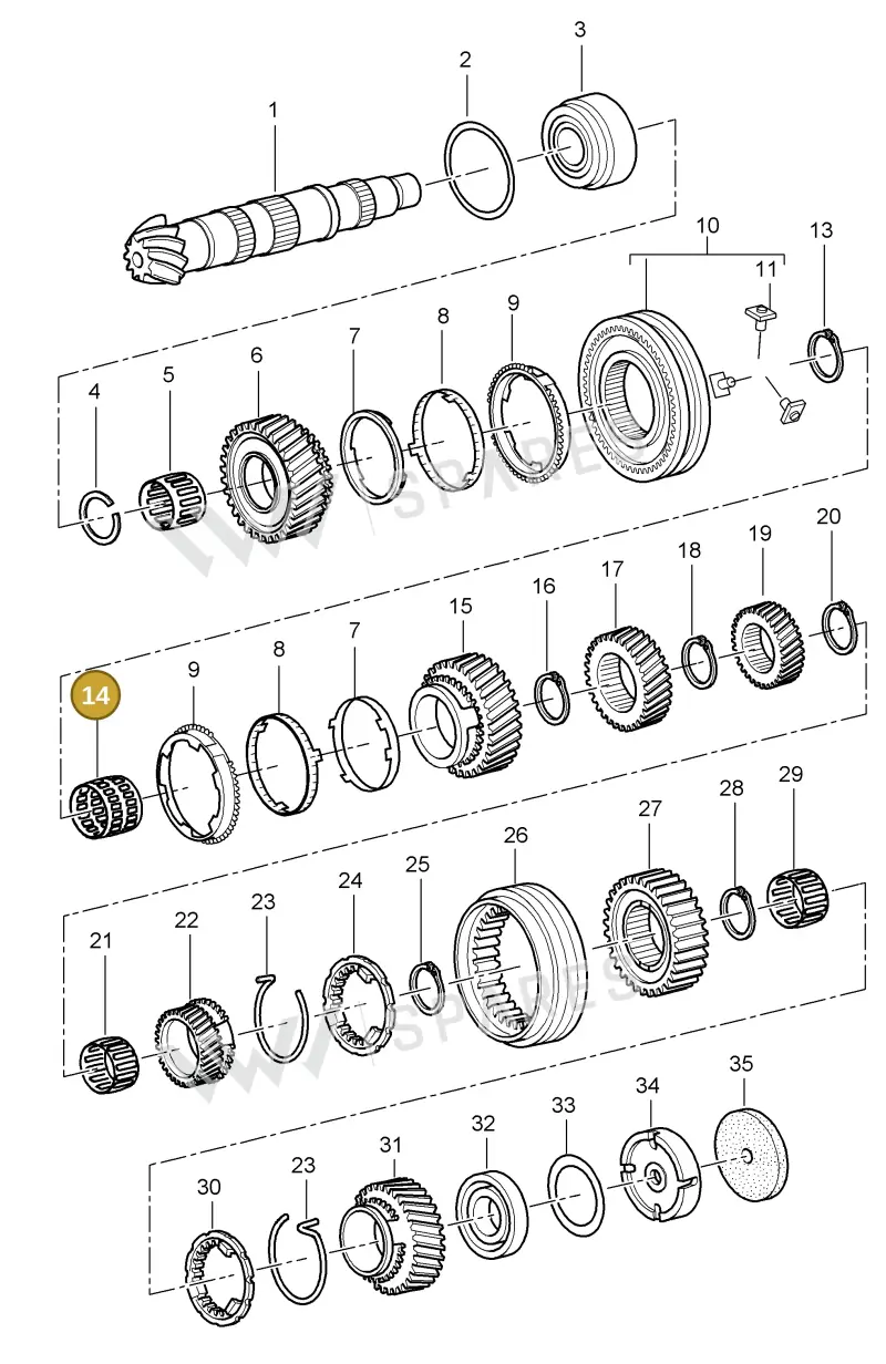 012311229K — Porsche Boxster S (2004-2008) diagram p27303005, position 14