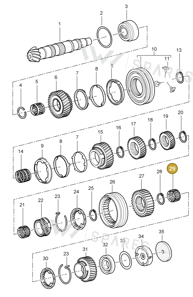 012311234E — Porsche Cayman S (2005-2008) diagram p28303005, position 29