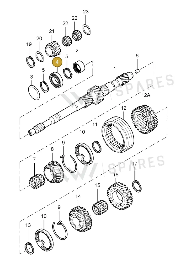 012311445H — Porsche Boxster S (2004-2008) diagram p27303000, position 4
