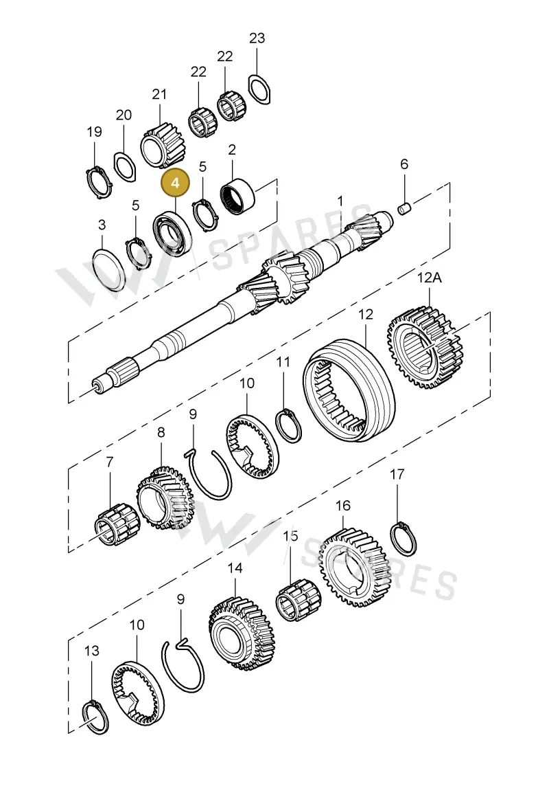 012311445H — Porsche Cayman S (2005-2008) diagram p28303000, position 4