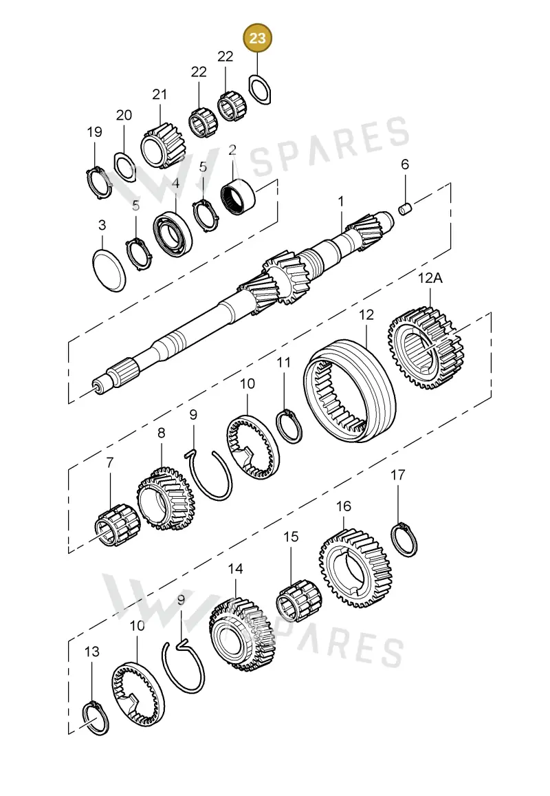 012311517 — Porsche Cayman S (2005-2008) diagram p28303000, position 23