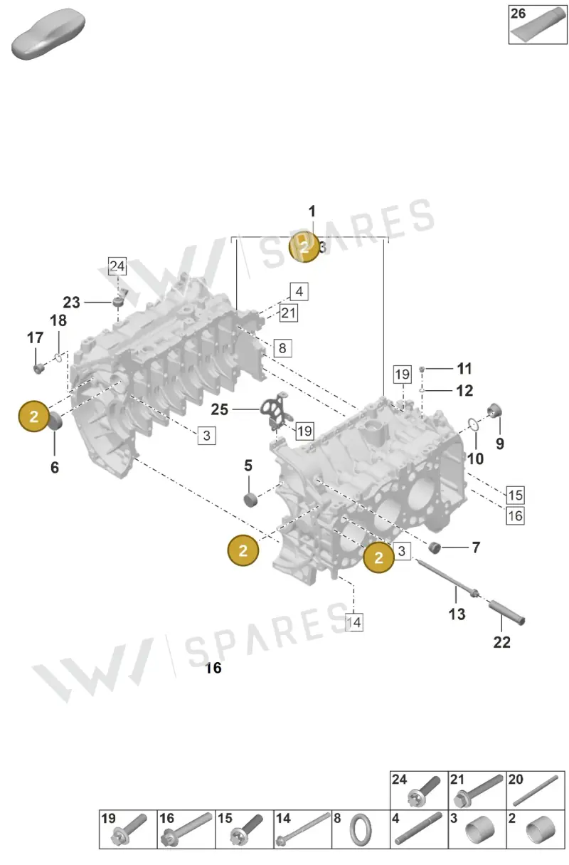 014301153B — Porsche 911 (2020-2022) diagram p53000002, position 2