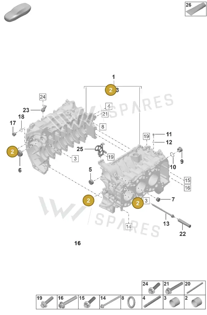 014301153D — Porsche 911 (2024-2025) diagram p53000002, position 2