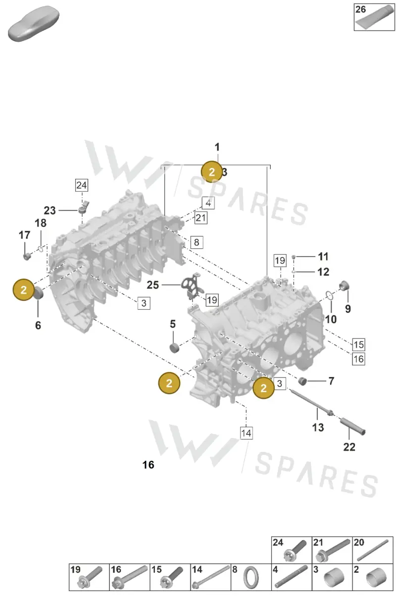 014301153D — Porsche 911 (2024-2025) diagram p53000002, position 2