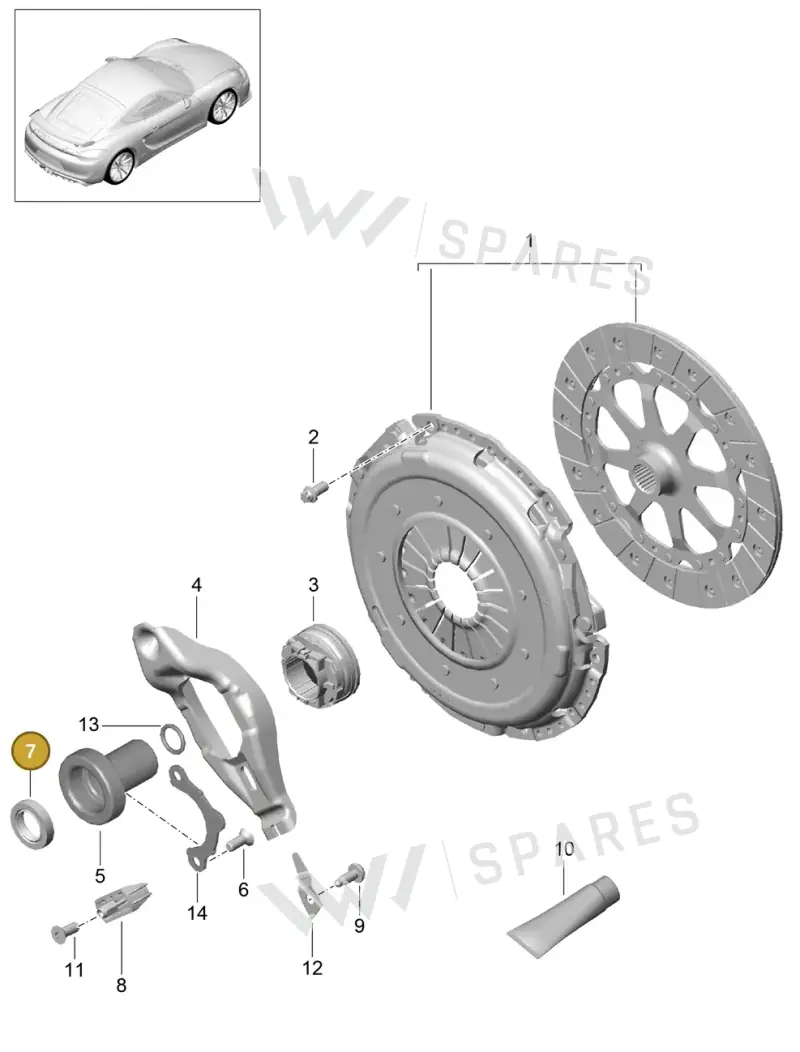 016311113C — Porsche Cayman GT4 (2015-2016) diagram p45301000, position 7