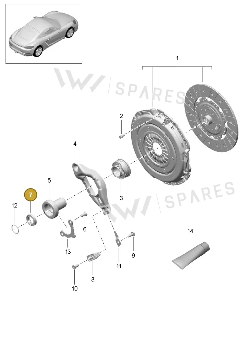 016311113C — Porsche Cayman (2016-) diagram p50301000, position 7
