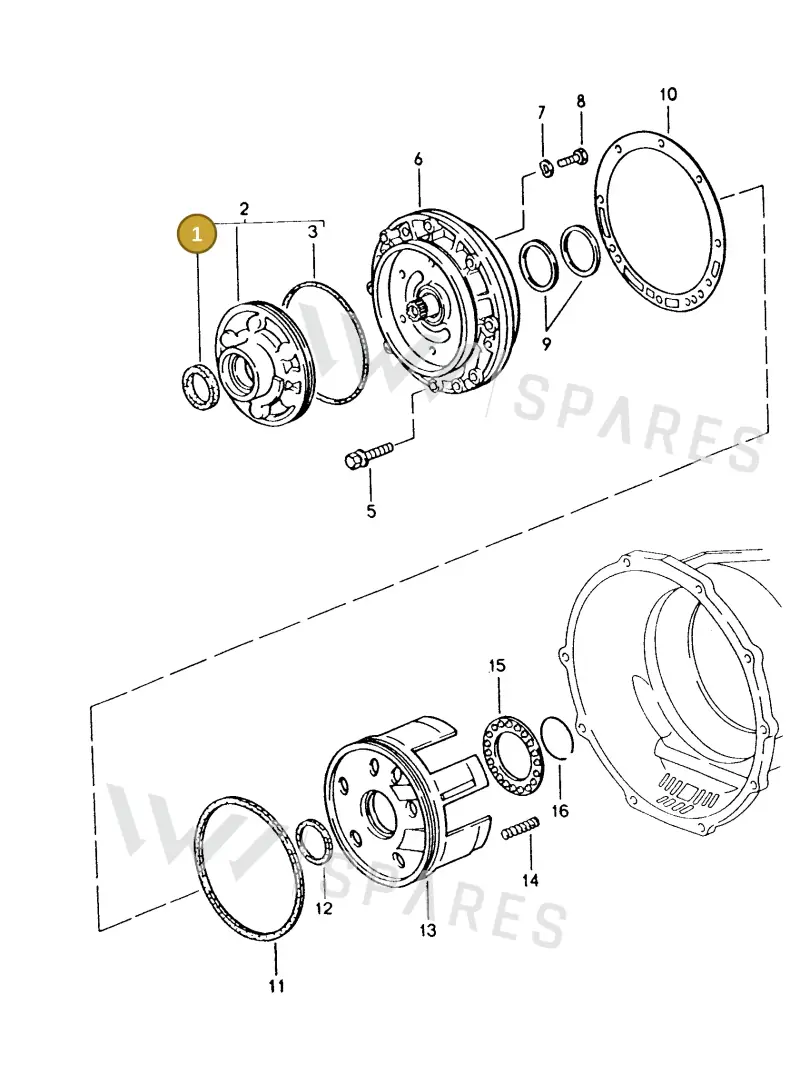 0189970447 — Porsche GTS Coupe (1991-1995) diagram p16330001, position 1