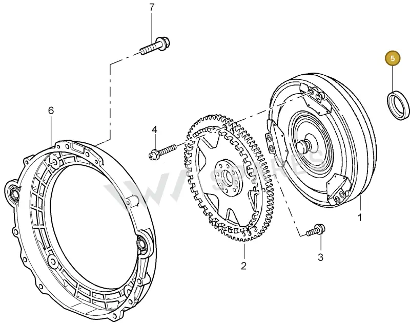 0189970447 — Porsche Turbo (2000-2005) diagram p23330000, position 5