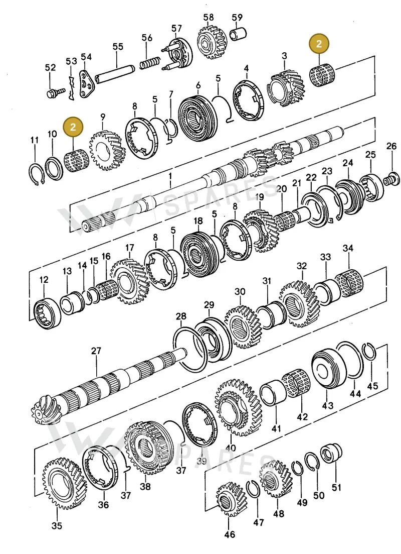01E311115 — Porsche Coupe (1991-1995) diagram p15303005, position 2