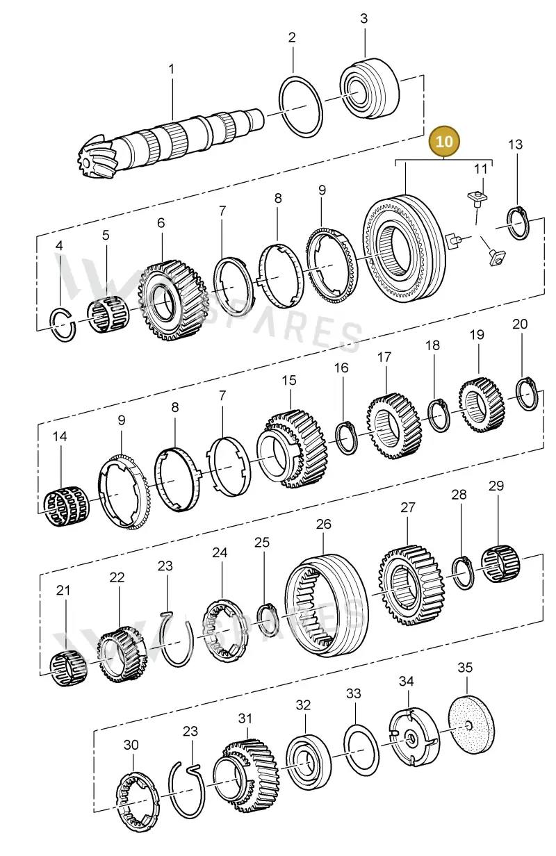 01X311239B — Porsche Boxster S (1996-2004) diagram p20303006, position 10