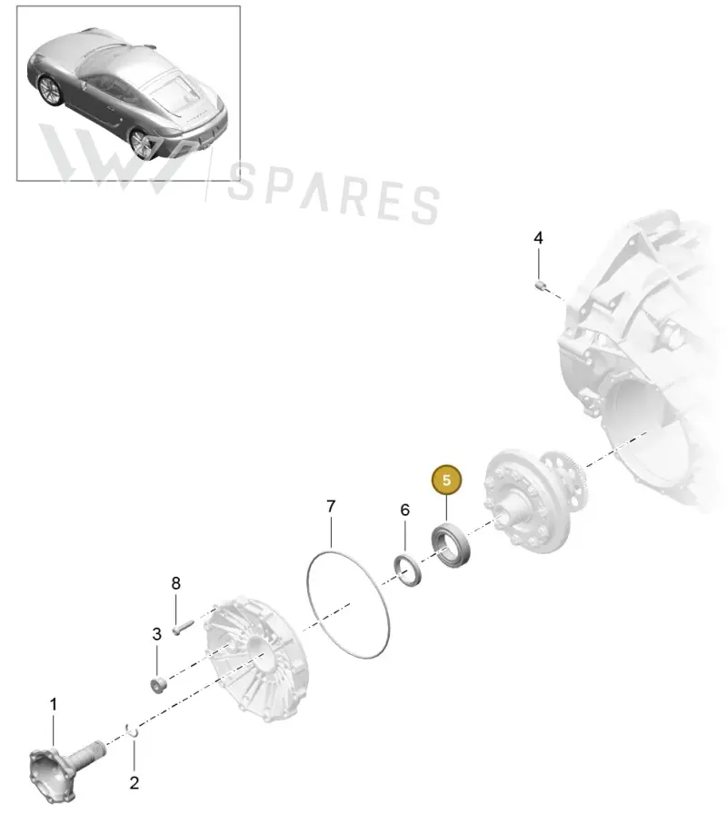 01X409123 — Porsche Cayman (2013-2016) diagram p40302005, position 5