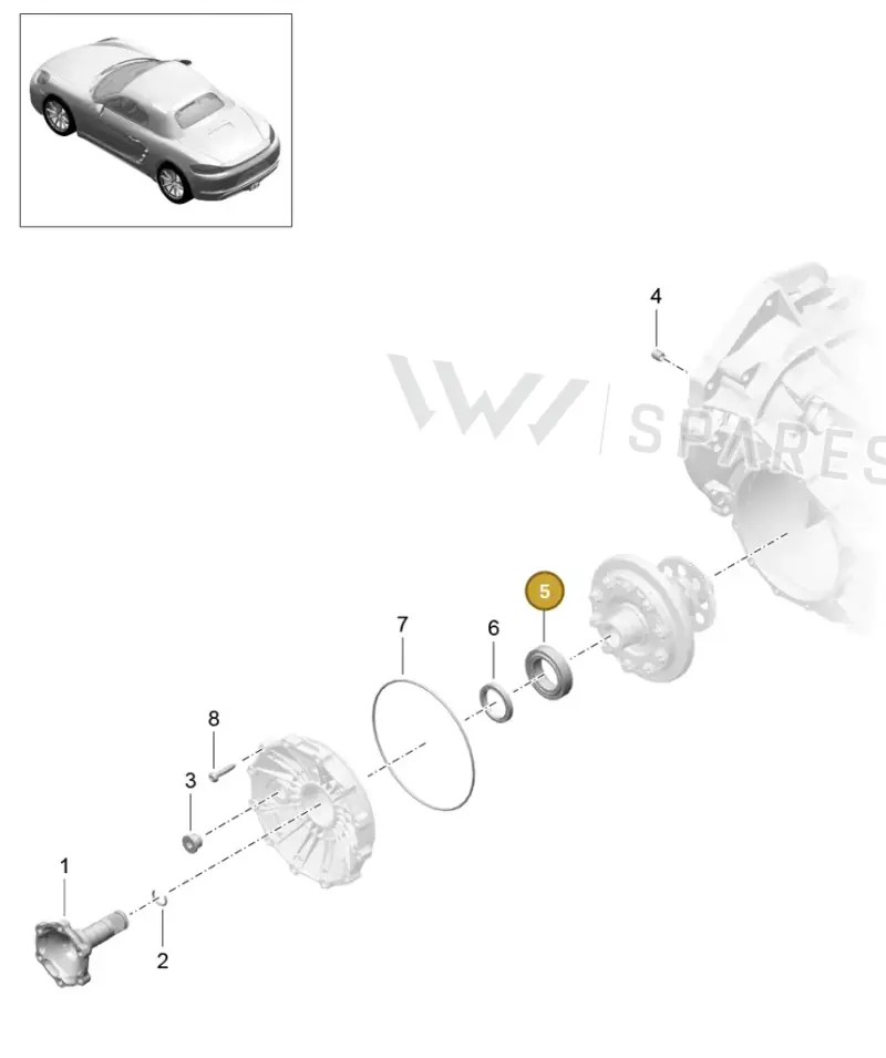 01X409123 — Porsche Boxster (2016-) diagram p48302005, position 5