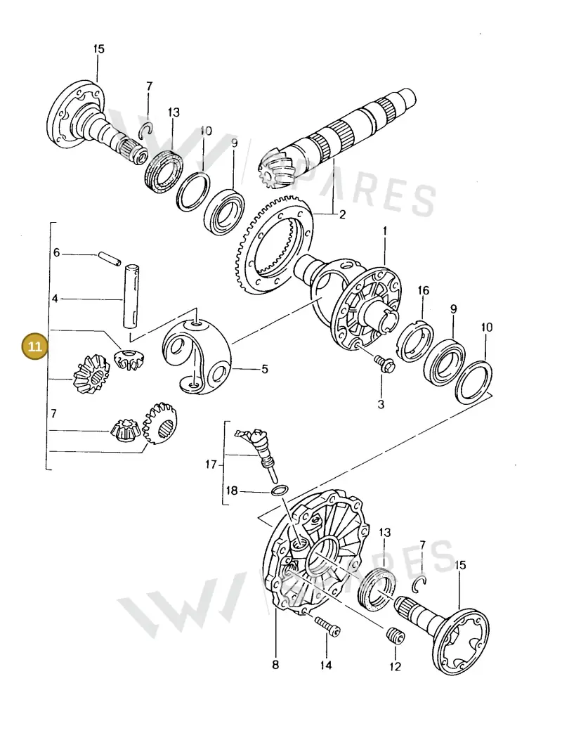 01X498081 — Porsche Boxster S (1996-2004) diagram p20305000, position 11