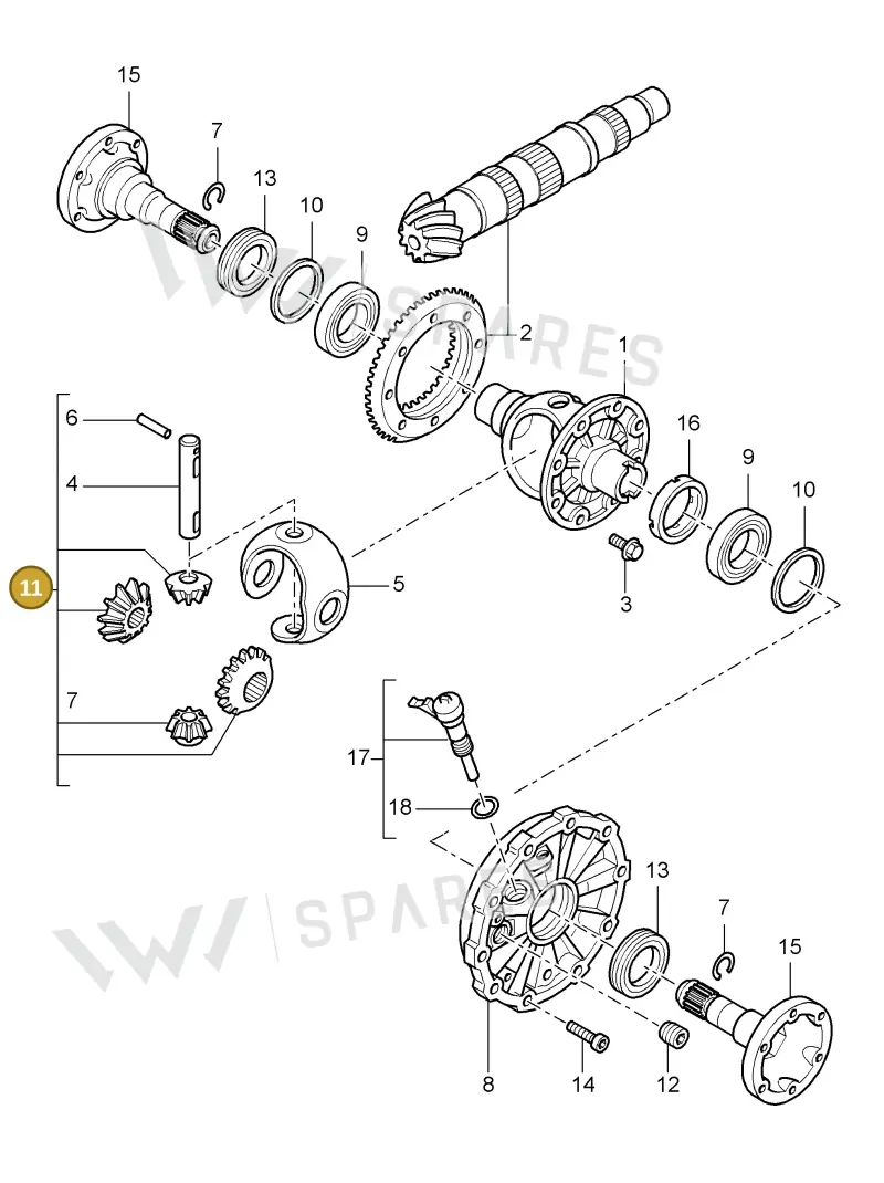 01X498081 — Porsche Cayman S (2005-2008) diagram p28305000, position 11