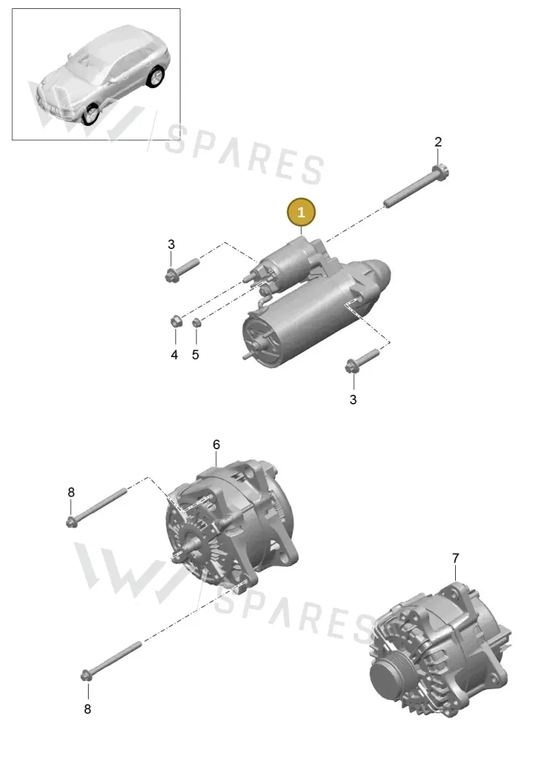 059911022 — Porsche Macan GTS (2013-2018) diagram p44902005, position 1