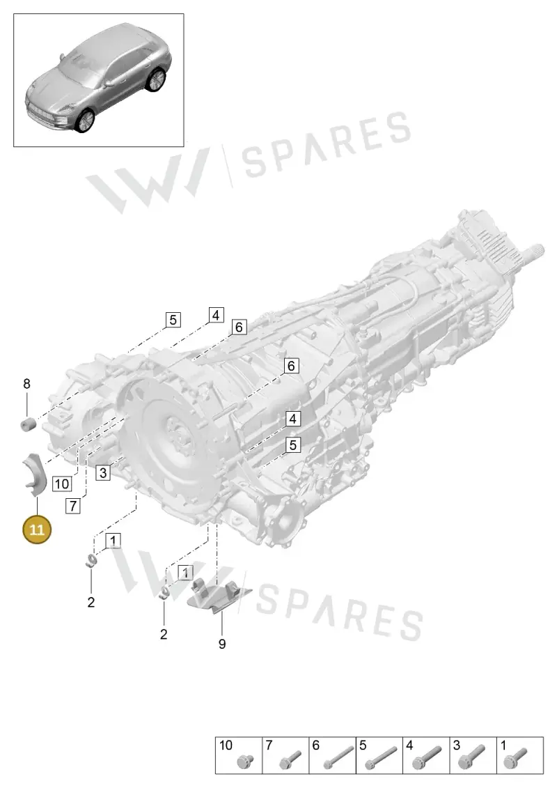 06H103565 — Porsche Macan R4 TFSI (2018-) diagram p52306010, position 11