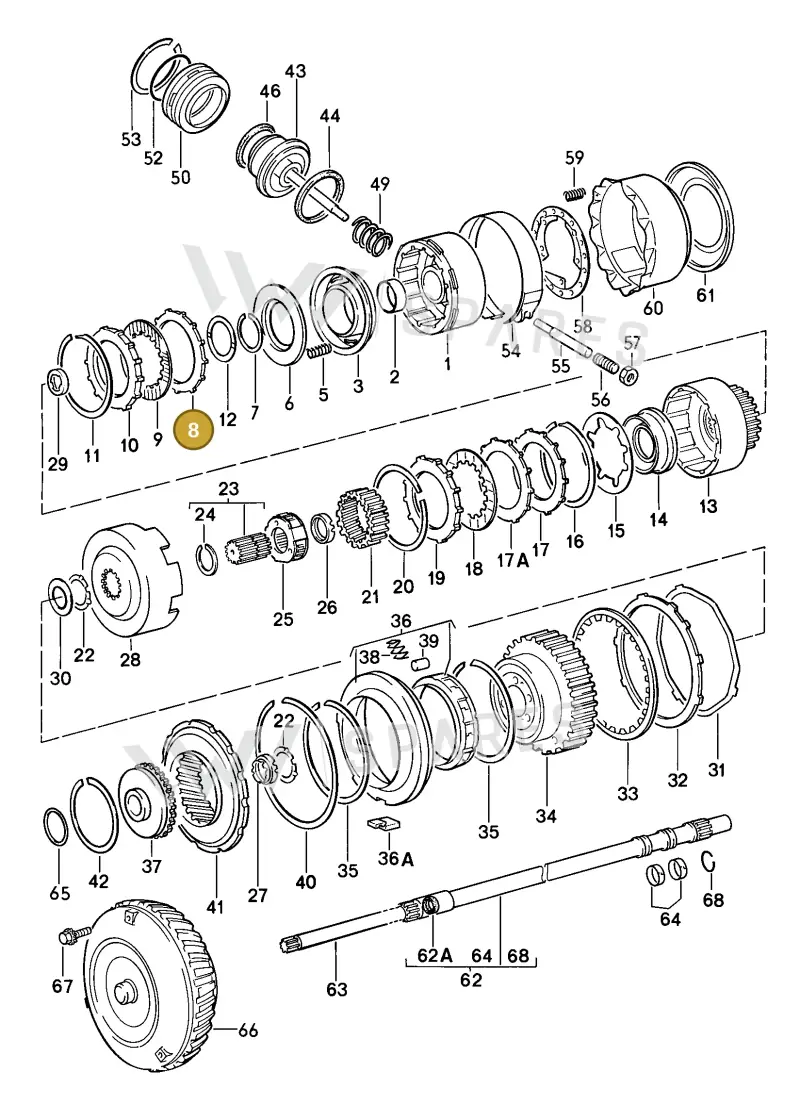 087323139 — Porsche 944 Coupe (1984-1988) diagram p08310000, position 8