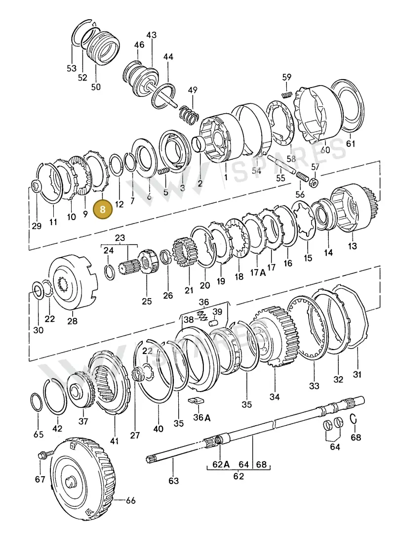 087323139 — Porsche Coupe (1988-1991) diagram p14310000, position 8