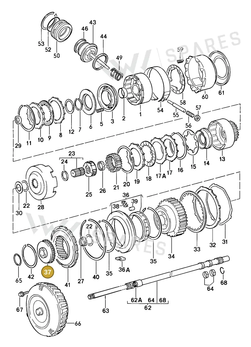 087323373 — Porsche 944 Coupe (1984-1988) diagram p08310000, position 37