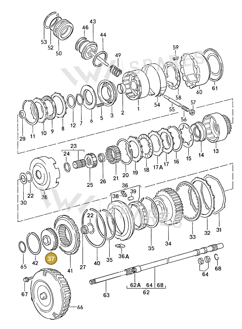 087323373 — Porsche Coupe (1988-1991) diagram p14310000, position 37